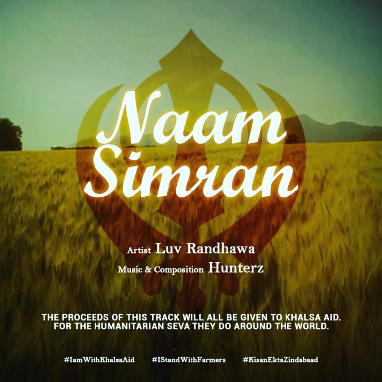 Luv Randhawa, releases a new track in support people, dealing with Mental Health issues, during these Pandemic Times. This soothing record entitled NAAM SIMRAN. Please enjoy..